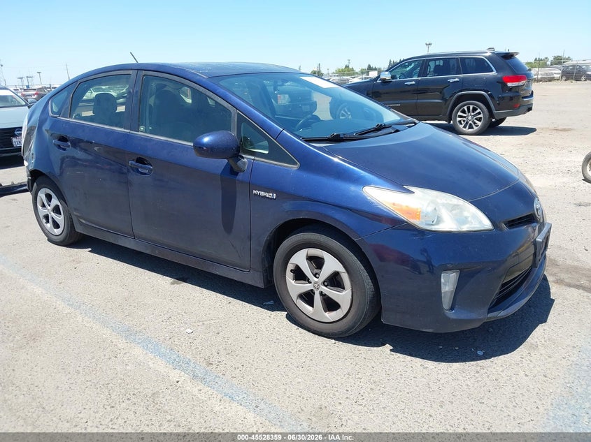 2014 Toyota Prius VIN JTDKN3DU8E0384450 IAAI salvage auction — REAR END, Salvage Title, sold $1,200 on 2026-07-29 (photo 1)