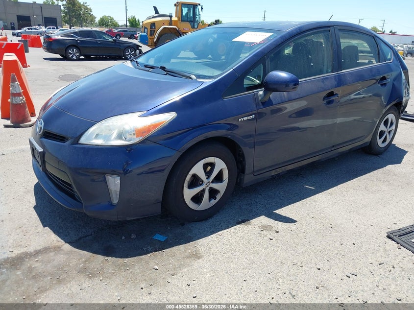 2014 Toyota Prius VIN JTDKN3DU8E0384450 IAAI salvage auction — REAR END, Salvage Title, sold $1,200 on 2026-07-29 (photo 2)