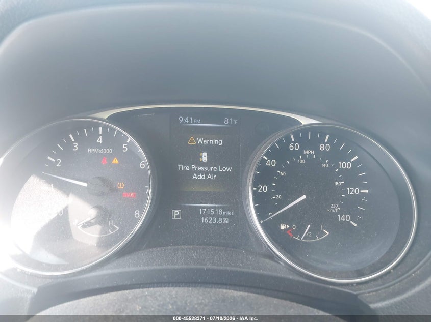 2015 Nissan Rogue VIN KNMAT2MVXFP521031 IAAI salvage auction — NORMAL WEAR, Clear (New Jersey), sold $225 on 2026-07-22 (photo 7)