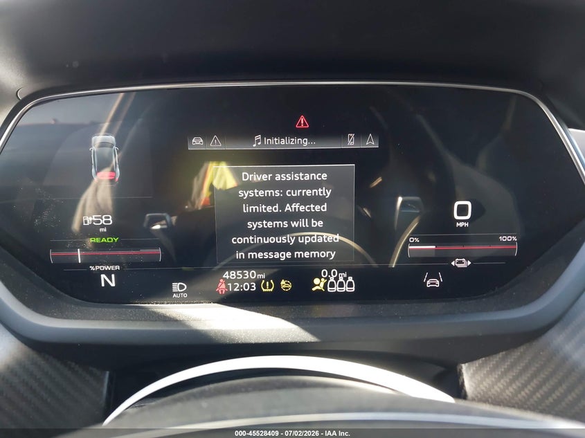 2022 Audi E-tron gt VIN WAUEJBFW7N7004777 IAAI salvage auction — FRONT END, Salvage Title, sold $15,150 on 2026-08-17 (photo 7)