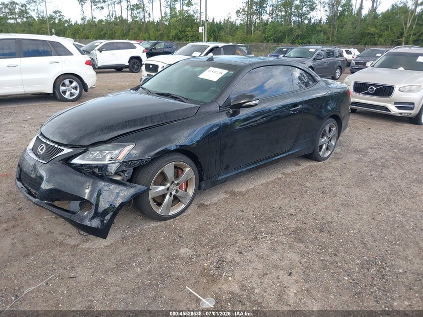 2010 Lexus Is 350c VIN JTHFE2C26A2504836 IAAI salvage auction — NORMAL WEAR, Clear (Florida), sold $300 on 2026-07-28 (photo 2)