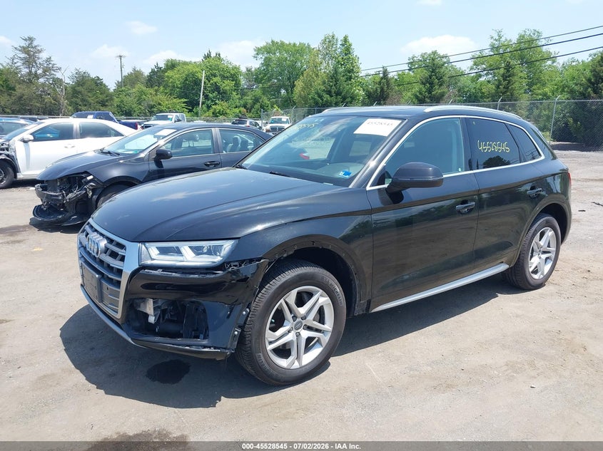2018 Audi Q5 VIN WA1BNBFY4J2103926 IAAI salvage auction — LEFT FRONT, Salvage (Virginia), sold $6,000 on 2026-07-28 (photo 2)