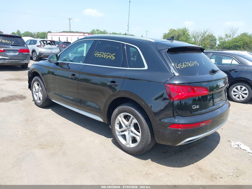 2018 Audi Q5 VIN WA1BNBFY4J2103926 IAAI salvage auction — LEFT FRONT, Salvage (Virginia), sold $6,000 on 2026-07-28 (photo 3)