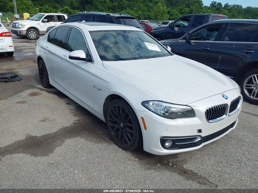 2016 BMW 5er VIN WBA5A5C5XGG348829 IAAI salvage auction — NORMAL WEAR, Clear (Louisiana), sold $225 on 2026-07-28 (photo 1)