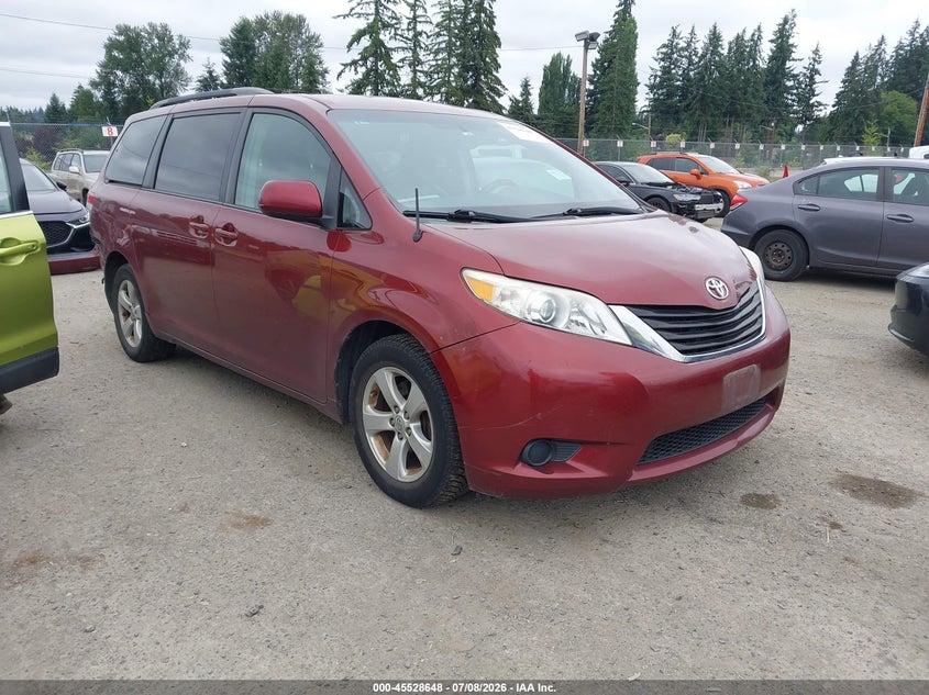 2012 Toyota Sienna VIN 5TDKK3DC4CS273629 IAAI salvage auction — REAR END, Bill Of Sale (Washington), sold $1,700 on 2026-07-22 (photo 1)