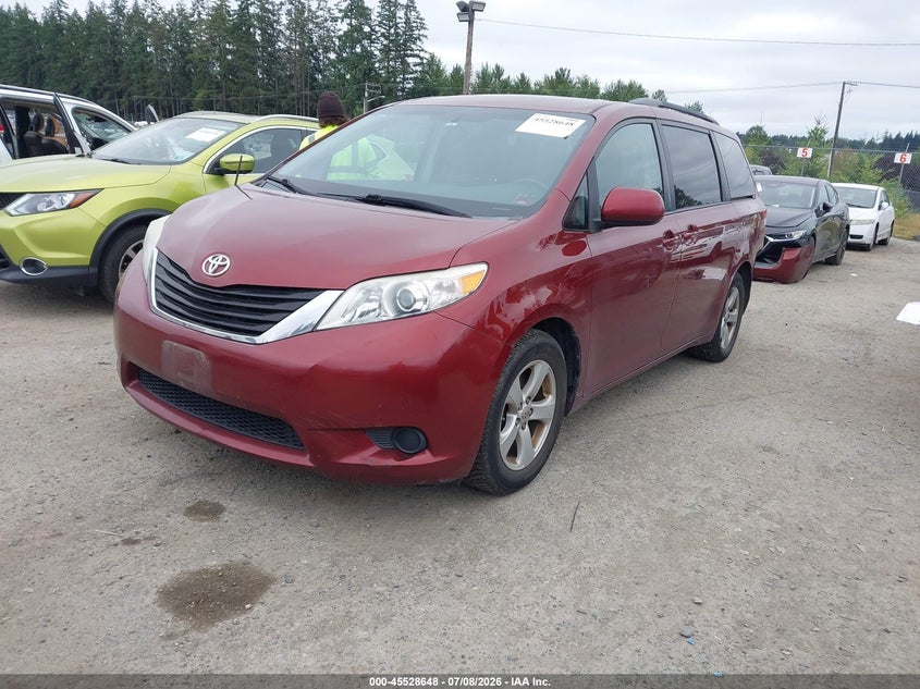 2012 Toyota Sienna VIN 5TDKK3DC4CS273629 IAAI salvage auction — REAR END, Bill Of Sale (Washington), sold $1,700 on 2026-07-22 (photo 2)