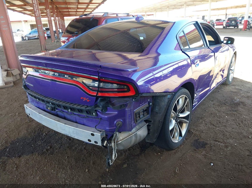 2016 Dodge Charger VIN 2C3CDXCT3GH180150 IAAI salvage auction — RIGHT SIDE, Salvage Title, sold $4,650 on 2026-08-03 (photo 4)
