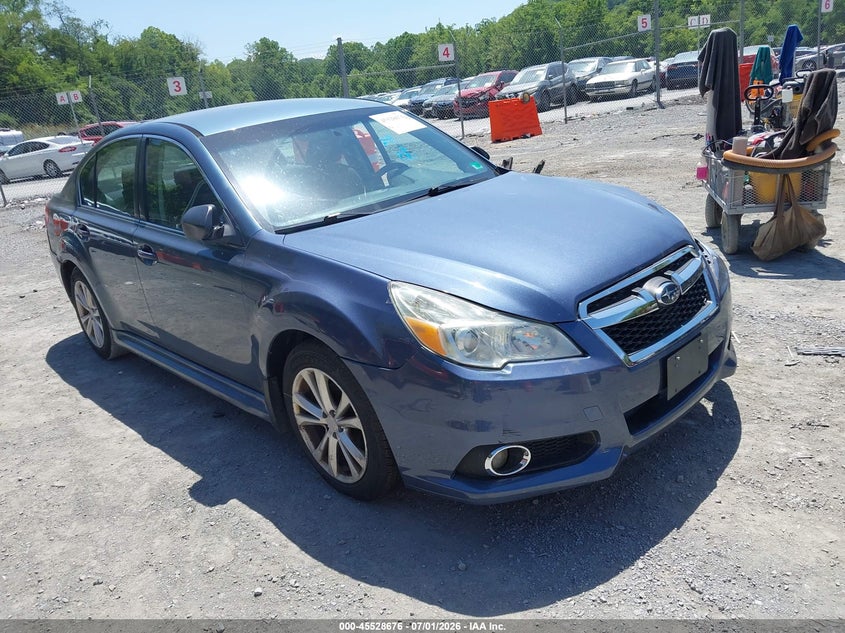 2014 Subaru LEGACY VIN 4S3BMBA62E3004584 IAAI salvage auction — FRONT & REAR, Clear (Virginia), sold $300 on 2026-07-22 (photo 1)