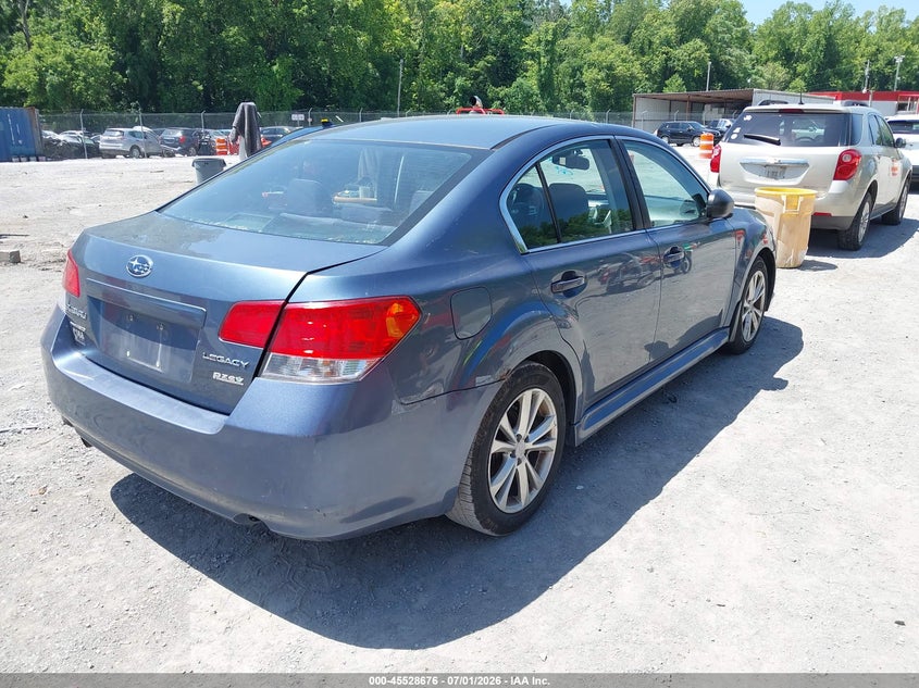 2014 Subaru LEGACY VIN 4S3BMBA62E3004584 IAAI salvage auction — FRONT & REAR, Clear (Virginia), sold $300 on 2026-07-22 (photo 4)