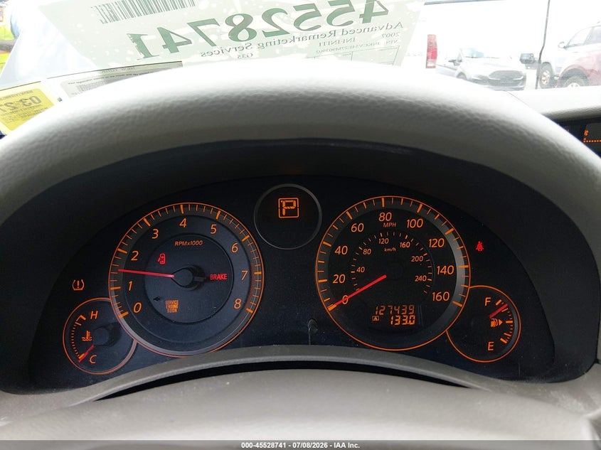 2007 Infiniti G35 VIN JNKCV54E27M903902 IAAI salvage auction — NORMAL WEAR, Clear (New York), sold $100 on 2026-07-15 (photo 7)