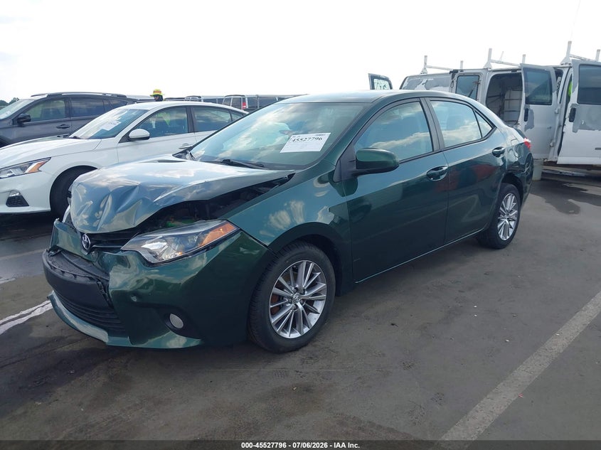 2014 Toyota Corolla VIN 5YFBURHE4EP051693 IAAI salvage auction — FRONT END, Salvage (North Carolina), sold $2,200 on 2026-07-22 (photo 2)