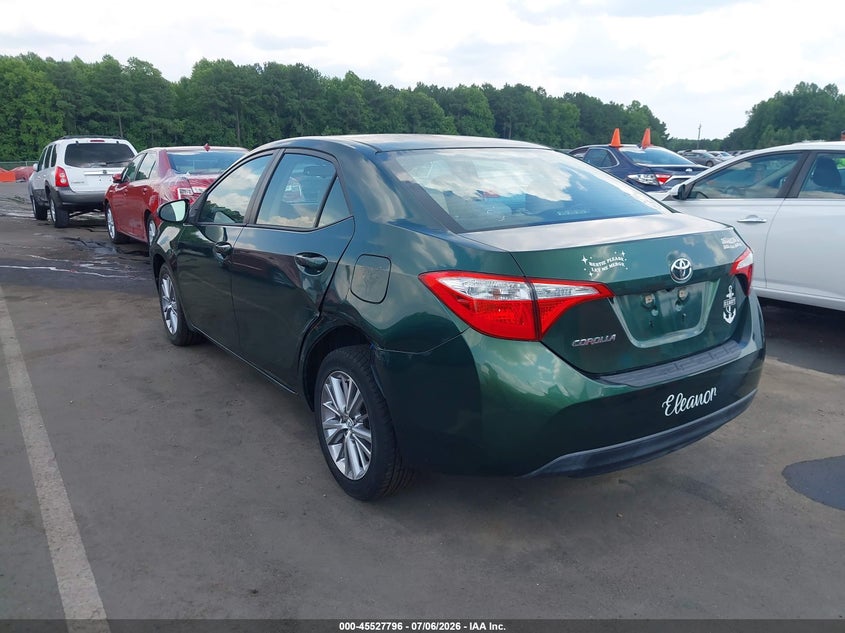 2014 Toyota Corolla VIN 5YFBURHE4EP051693 IAAI salvage auction — FRONT END, Salvage (North Carolina), sold $2,200 on 2026-07-22 (photo 3)