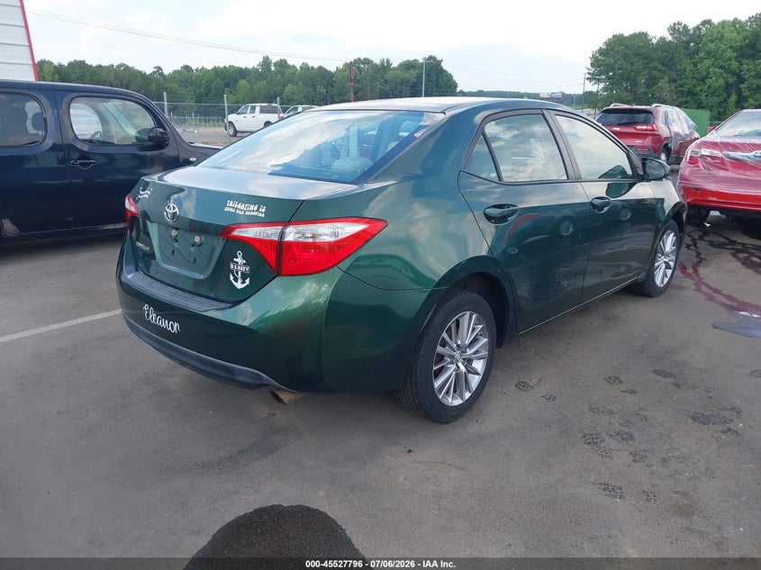 2014 Toyota Corolla VIN 5YFBURHE4EP051693 IAAI salvage auction — FRONT END, Salvage (North Carolina), sold $2,200 on 2026-07-22 (photo 4)