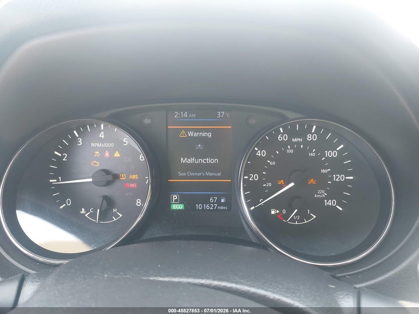 2020 Nissan Rogue VIN JN8AT2MT3LW040350 IAAI salvage auction — LEFT SIDE, Salvage Title, sold $3,200 on 2026-07-29 (photo 7)