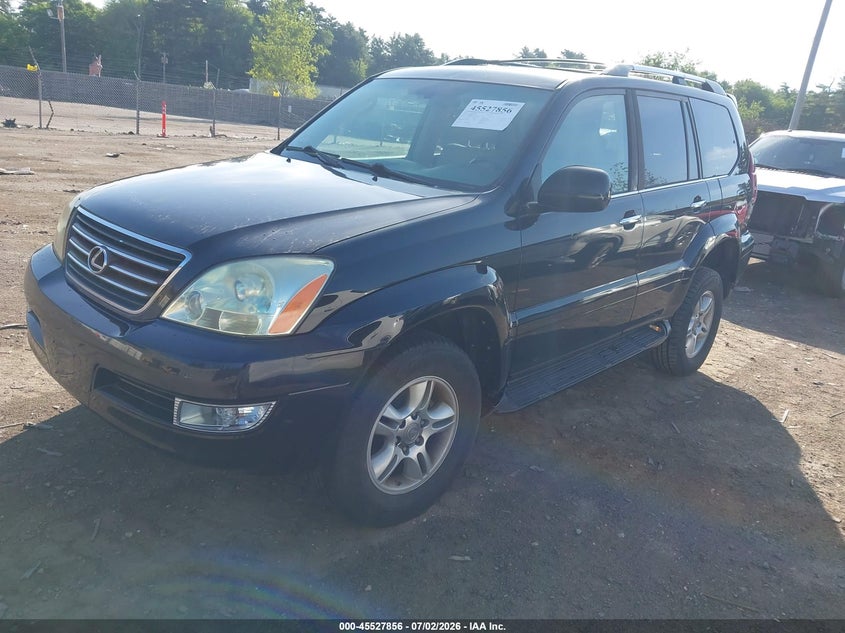 2009 Lexus Gx 470 VIN JTJBT20X090177019 IAAI salvage auction — ENGINE DAMAGE, Clear (Massachusetts), sold $1,200 on 2026-07-10 (photo 2)