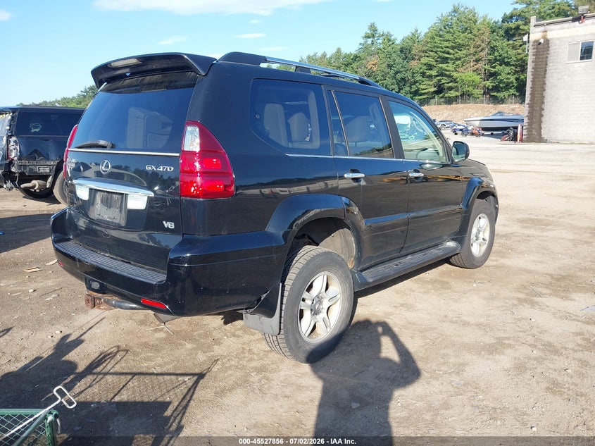 2009 Lexus Gx 470 VIN JTJBT20X090177019 IAAI salvage auction — ENGINE DAMAGE, Clear (Massachusetts), sold $1,200 on 2026-07-10 (photo 4)