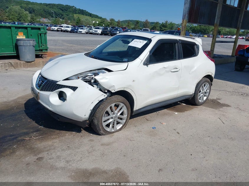2013 Nissan Juke VIN JN8AF5MV3DT215421 IAAI salvage auction — FRONT END, Salvage (Pennsylvania), sold $250 on 2026-07-29 (photo 2)