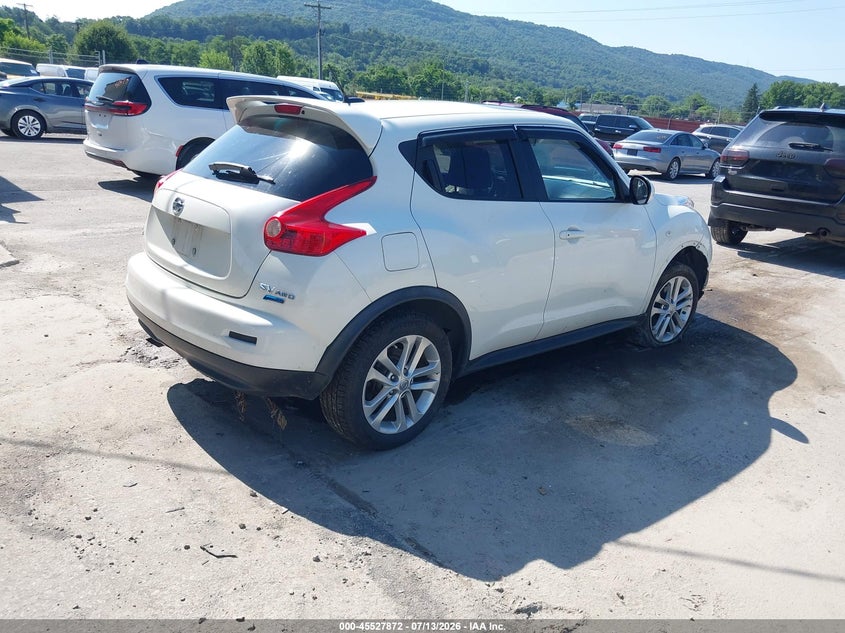 2013 Nissan Juke VIN JN8AF5MV3DT215421 IAAI salvage auction — FRONT END, Salvage (Pennsylvania), sold $250 on 2026-07-29 (photo 4)