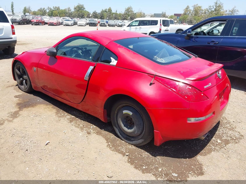 2006 Nissan 350z VIN JN1AZ34D36M331104 IAAI salvage auction — NORMAL WEAR, Clear - Dealer Only (California), sold $1,750 on 2026-07-06 (photo 3)