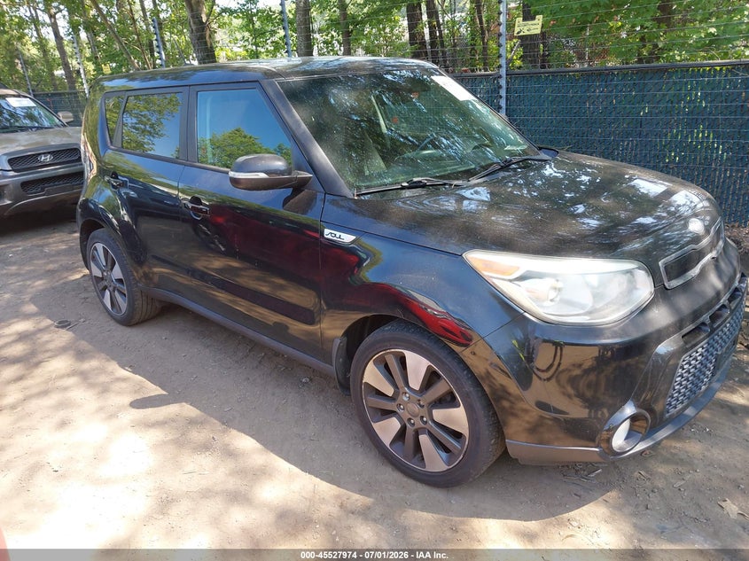 2014 Kia Soul VIN KNDJX3A51E7101882 IAAI salvage auction — NORMAL WEAR, Clear (Virginia), sold $1,000 on 2026-07-16 (photo 1)