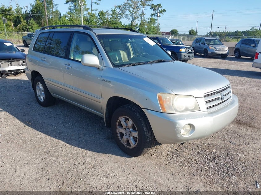 2003 Toyota Highlander VIN JTEHF21A130154091 IAAI salvage auction — NORMAL WEAR, Clear (Florida), sold $875 on 2026-07-07 (photo 1)