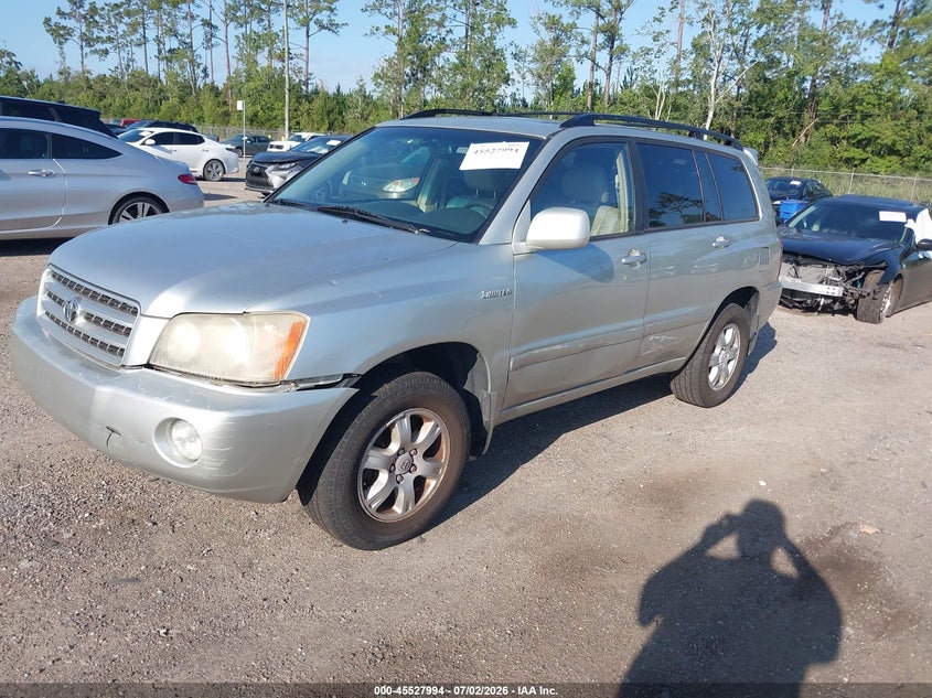 2003 Toyota Highlander VIN JTEHF21A130154091 IAAI salvage auction — NORMAL WEAR, Clear (Florida), sold $875 on 2026-07-07 (photo 2)