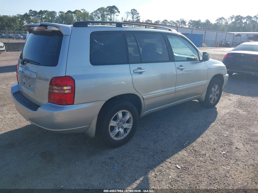 2003 Toyota Highlander VIN JTEHF21A130154091 IAAI salvage auction — NORMAL WEAR, Clear (Florida), sold $875 on 2026-07-07 (photo 4)