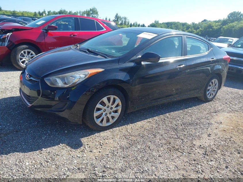 2012 Hyundai Elantra VIN KMHDH4AE6CU456718 IAAI salvage auction — NORMAL WEAR, Clear (Illinois), sold $675 on 2026-07-15 (photo 2)