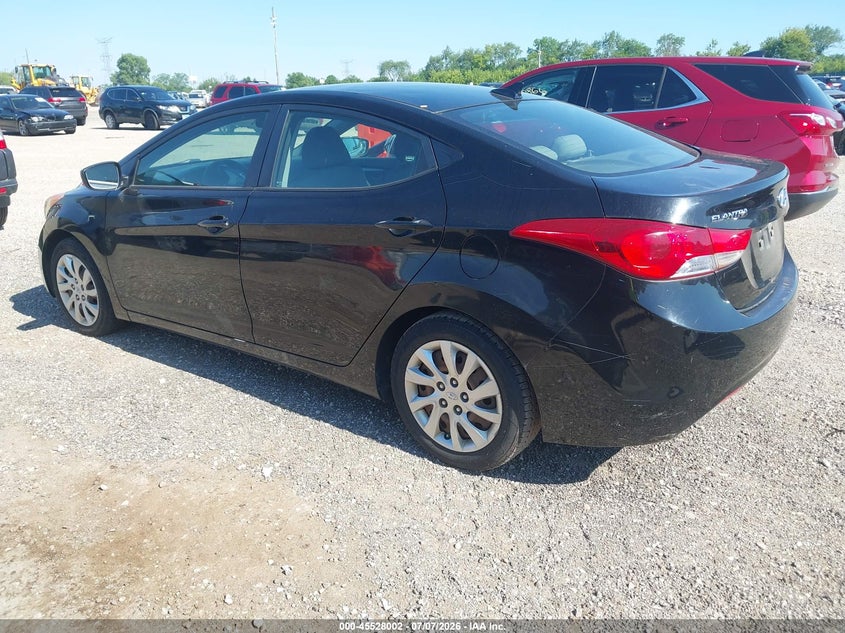 2012 Hyundai Elantra VIN KMHDH4AE6CU456718 IAAI salvage auction — NORMAL WEAR, Clear (Illinois), sold $675 on 2026-07-15 (photo 3)