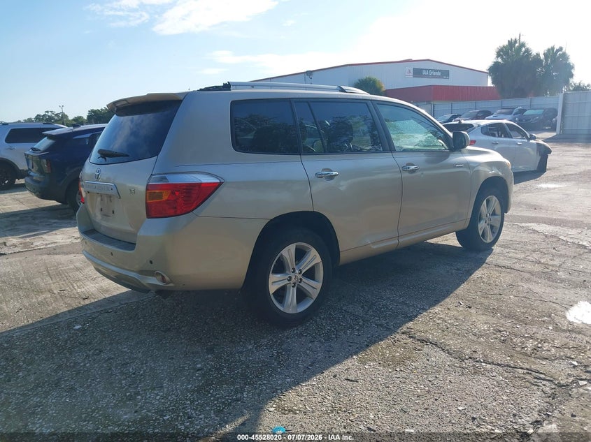 2008 Toyota Highlander VIN JTEDS42A982023829 IAAI salvage auction — FRONT END, Rebuildable (Florida), sold $2,900 on 2026-07-15 (photo 4)