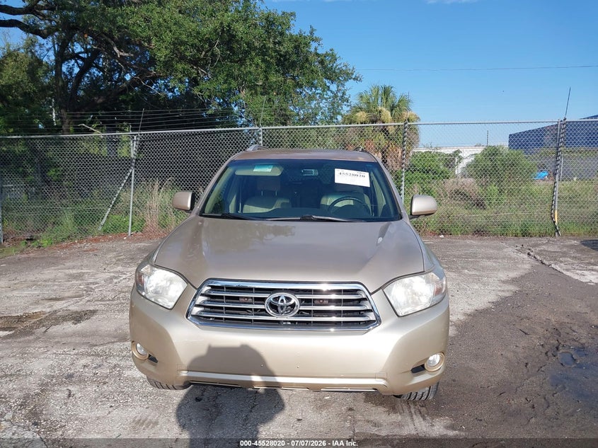 2008 Toyota Highlander VIN JTEDS42A982023829 IAAI salvage auction — FRONT END, Rebuildable (Florida), sold $2,900 on 2026-07-15 (photo 6)