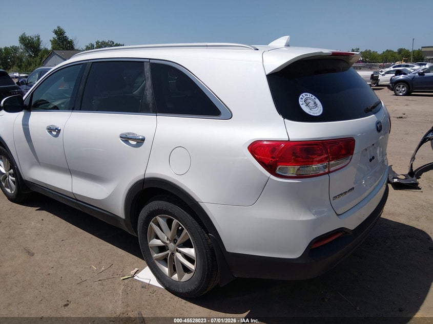 2018 Kia Sorento VIN 5XYPG4A50JG383347 IAAI salvage auction — RIGHT FRONT, Salvage Title, sold $2,500 on 2026-07-28 (photo 3)