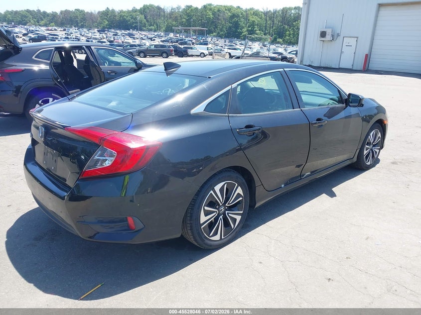 2018 Honda Civic VIN 2HGFC1F76JH644886 IAAI salvage auction — LEFT SIDE, Mv-907A (New York), sold $3,750 on 2026-07-28 (photo 4)