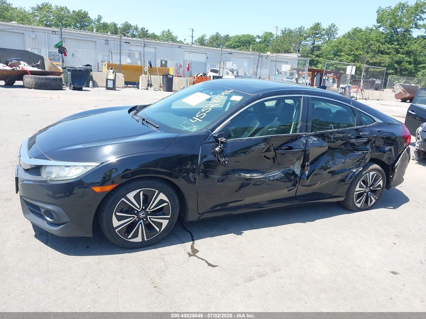 2018 Honda Civic VIN 2HGFC1F76JH644886 IAAI salvage auction — LEFT SIDE, Mv-907A (New York), sold $3,750 on 2026-07-28 (photo 6)
