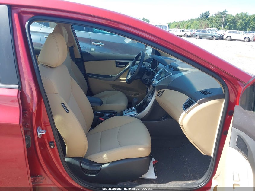 2012 Hyundai Elantra VIN KMHDH4AE6CU194652 IAAI salvage auction — RIGHT SIDE, Clear (Massachusetts), sold $1,150 on 2026-07-10 (photo 5)