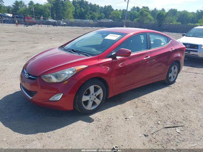 2012 Hyundai Elantra VIN KMHDH4AE6CU194652 IAAI salvage auction — RIGHT SIDE, Clear (Massachusetts), sold $1,150 on 2026-07-10 (photo 6)