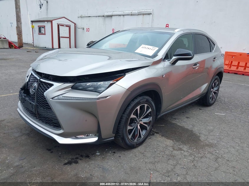 2015 Lexus Nx VIN JTJBARBZ7F2045842 IAAI salvage auction — FRONT END, Salvage (Oregon), sold $12,475 on 2026-08-29 (photo 2)