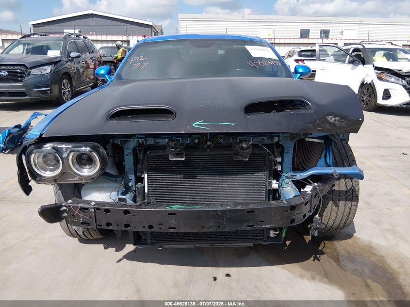 2023 Dodge Challenger VIN 2C3CDZAG4PH653460 IAAI salvage auction — FRONT END, Original (Texas), sold $7,300 on 2026-08-21 (photo 6)