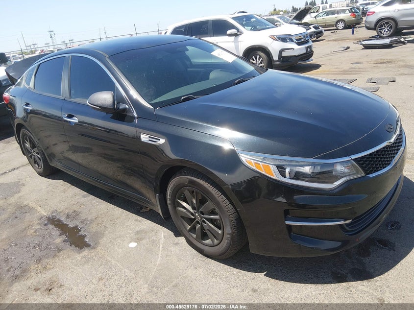 2016 Kia Optima VIN KNAGT4L37G5111481 IAAI salvage auction — REAR END, Salvage (California), sold $1,550 on 2026-07-14 (photo 1)