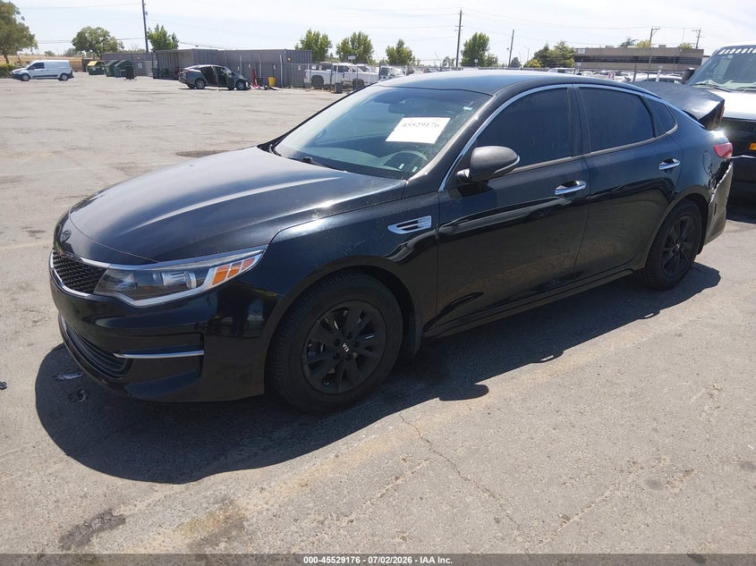 2016 Kia Optima VIN KNAGT4L37G5111481 IAAI salvage auction — REAR END, Salvage (California), sold $1,550 on 2026-07-14 (photo 2)
