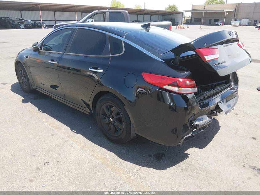 2016 Kia Optima VIN KNAGT4L37G5111481 IAAI salvage auction — REAR END, Salvage (California), sold $1,550 on 2026-07-14 (photo 3)