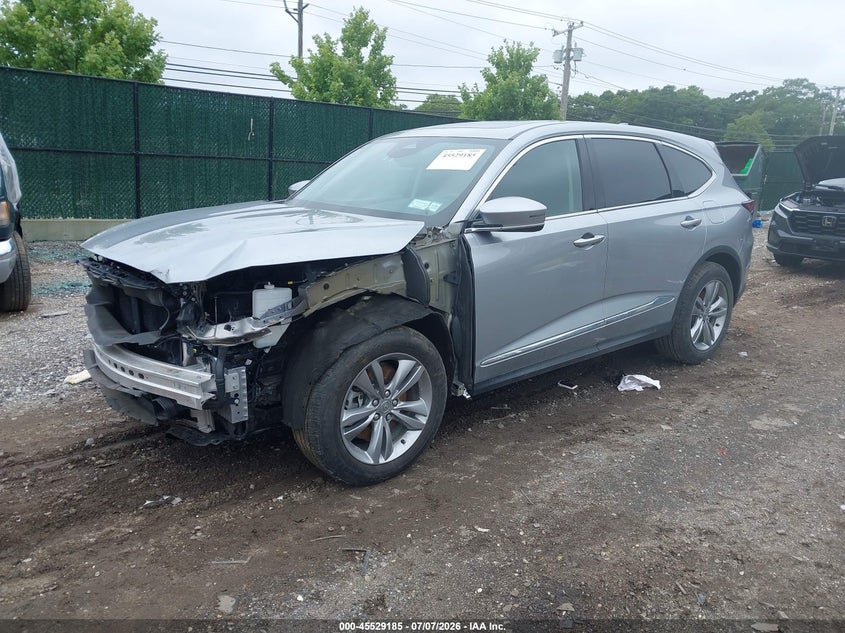 2025 Acura Mdx VIN 5J8YE1H35SL012799 IAAI salvage auction — FRONT END, Salvage Title, sold $13,100 on 2026-08-01 (photo 2)