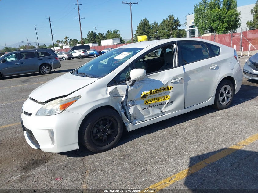 2015 Toyota Prius VIN JTDKN3DU1F0414583 IAAI salvage auction — LEFT FRONT, Salvage (California), sold $1,750 on 2026-07-16 (photo 2)