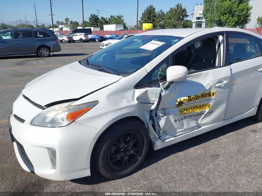 2015 Toyota Prius VIN JTDKN3DU1F0414583 IAAI salvage auction — LEFT FRONT, Salvage (California), sold $1,750 on 2026-07-16 (photo 6)