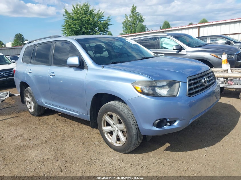 2009 Toyota Highlander VIN JTEES41A392138191 IAAI salvage auction — LEFT SIDE, Bill Of Sale (Washington), sold $75 on 2026-07-21 (photo 1)