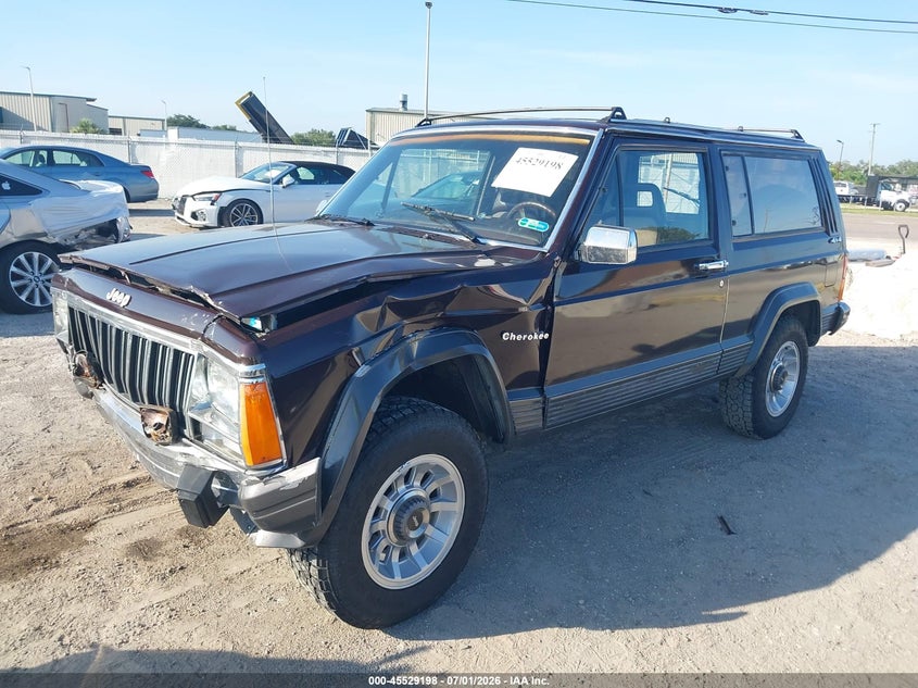 1989 Jeep Cherokee VIN 1J4FJ57LXKL596668 IAAI salvage auction — FRONT END, Rebuildable (Florida), sold $450 on 2026-07-23 (photo 2)