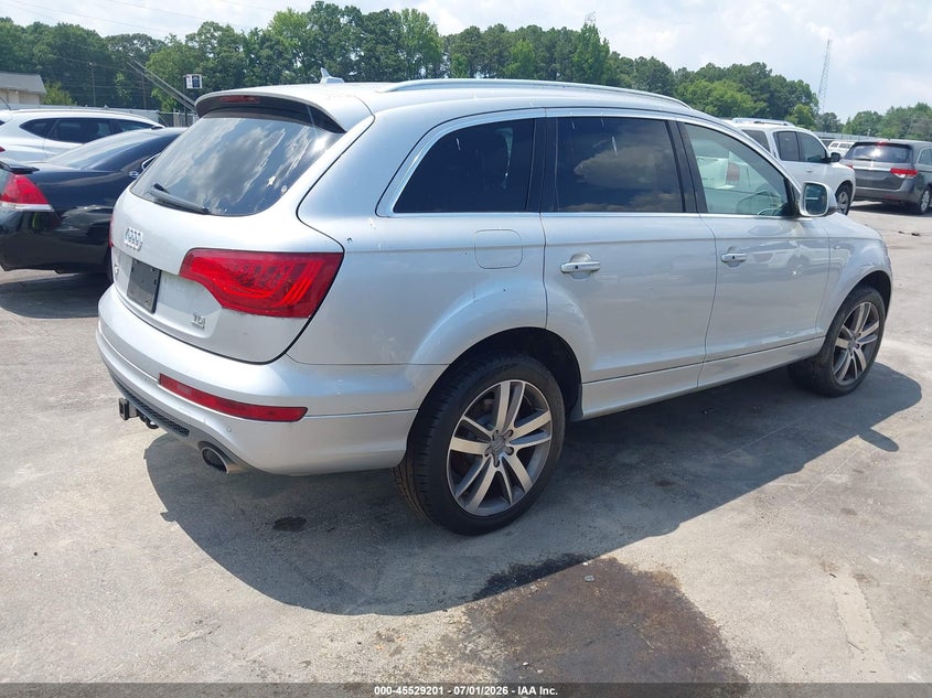 2014 Audi Q7 VIN WA1WMAFE6ED005320 IAAI salvage auction — NORMAL WEAR, Repossession Paperwork (Georgia), sold $1,100 on 2026-07-29 (photo 4)