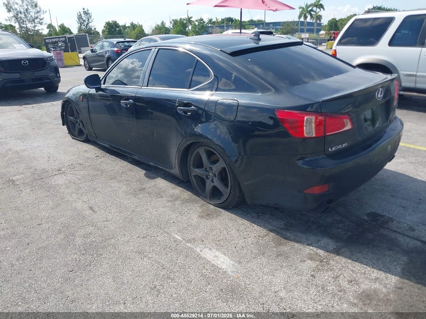 2007 Lexus Is 250 VIN JTHCK262272016869 IAAI salvage auction — NORMAL WEAR, Clear (Florida), sold $25 on 2026-07-30 (photo 3)
