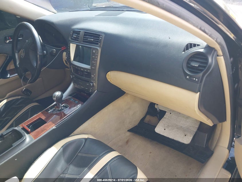 2007 Lexus Is 250 VIN JTHCK262272016869 IAAI salvage auction — NORMAL WEAR, Clear (Florida), sold $25 on 2026-07-30 (photo 5)