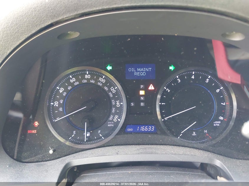 2007 Lexus Is 250 VIN JTHCK262272016869 IAAI salvage auction — NORMAL WEAR, Clear (Florida), sold $25 on 2026-07-30 (photo 7)